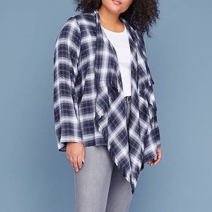 lane bryant plaid shawl 💎